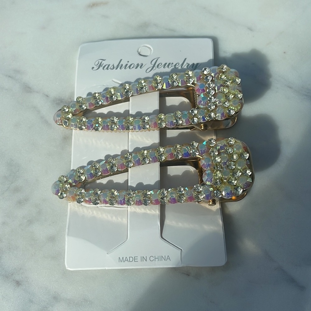 Crystal Hair Clip Set